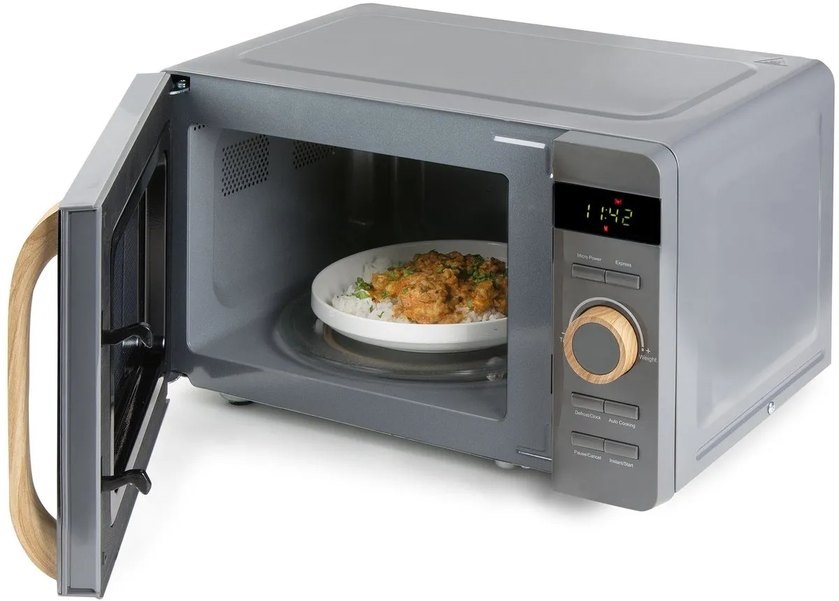 Domo DO3420 Microgolfoven Solo 20L - 700W - Grijs/Houtlook
