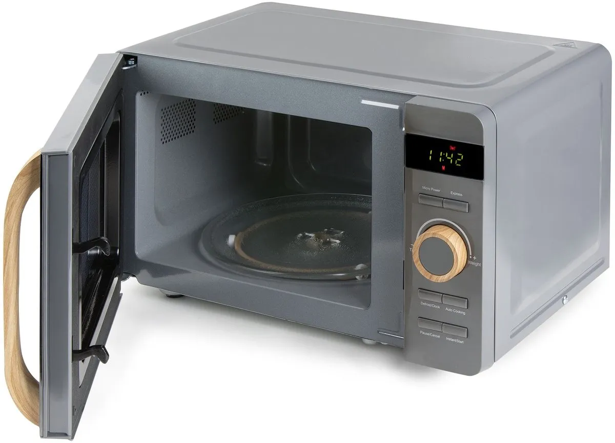 Domo DO3420 Microgolfoven Solo 20L - 700W - Grijs/Houtlook
