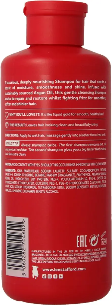 Lee Stafford Argan Oil Nourishing Shampoo 250ml