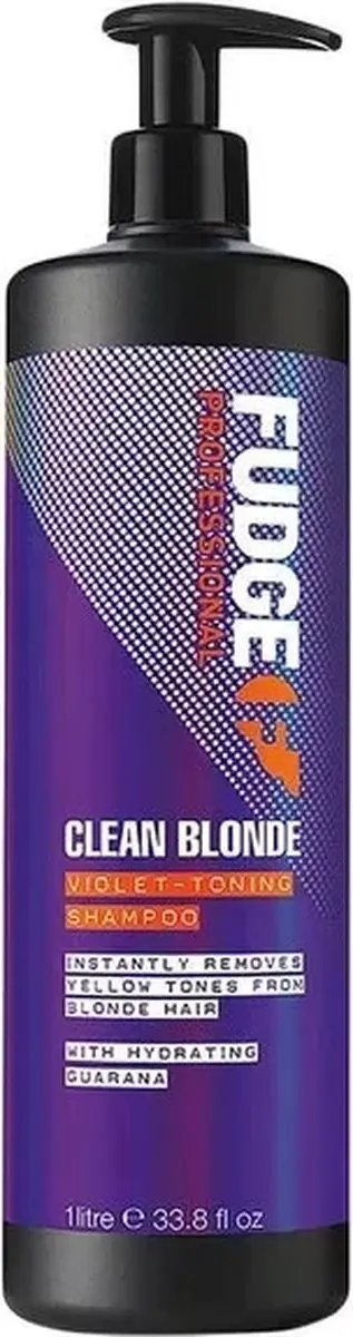 Fudge Clean Blonde Zilvershampoo 1000ml - afbeelding 6 van 6