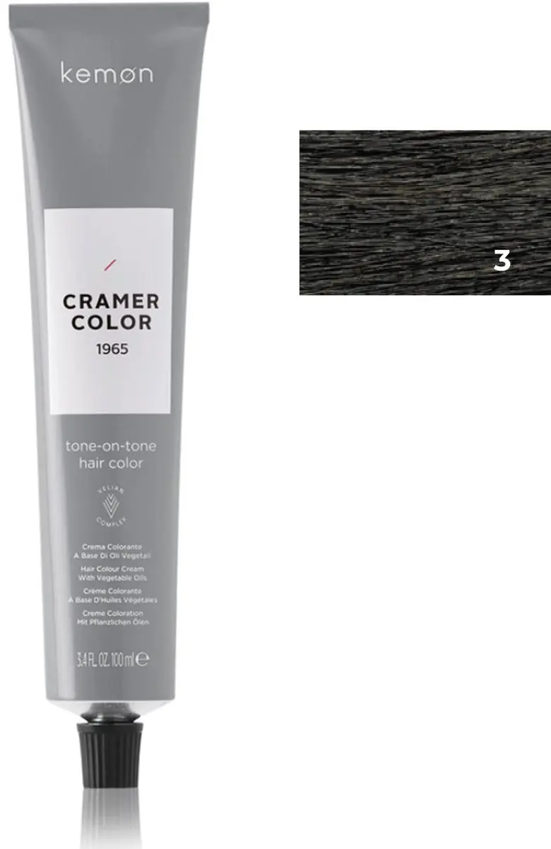 Kemon Cramer Tot 3 Dark Brown 100ml Permanent Haarkleuring