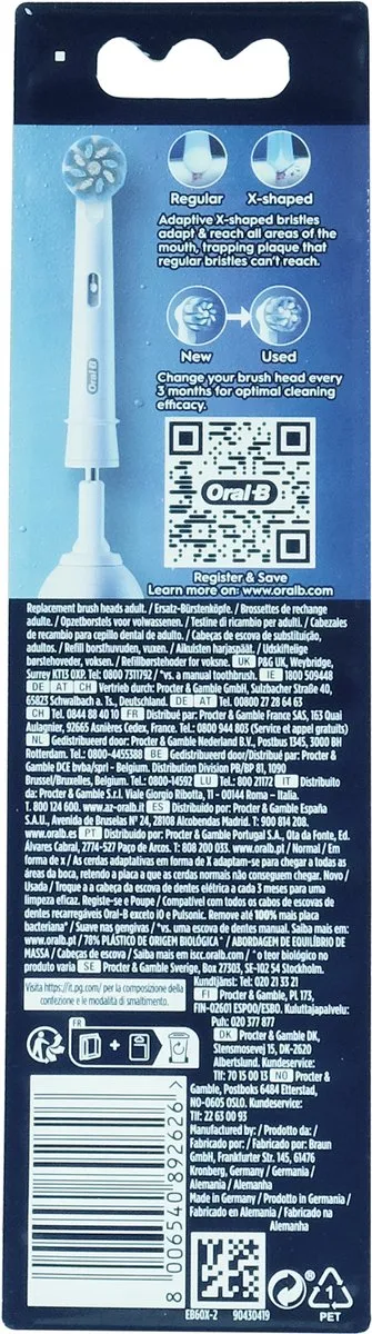 Oral-B Pro Sensitive Clean Opzetborstels - 2 Stuks
