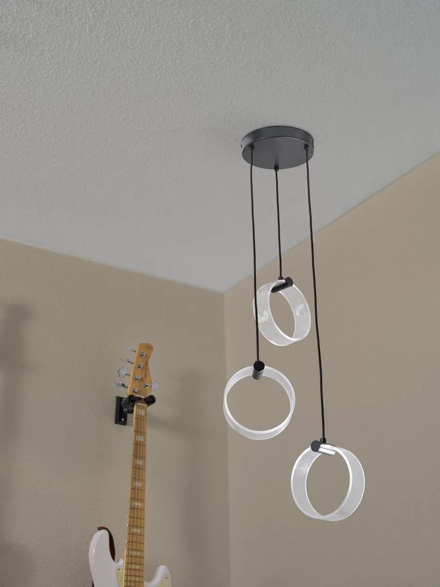 LEDVANCE Decor Circle 3X Hanglamp 20W Zwart