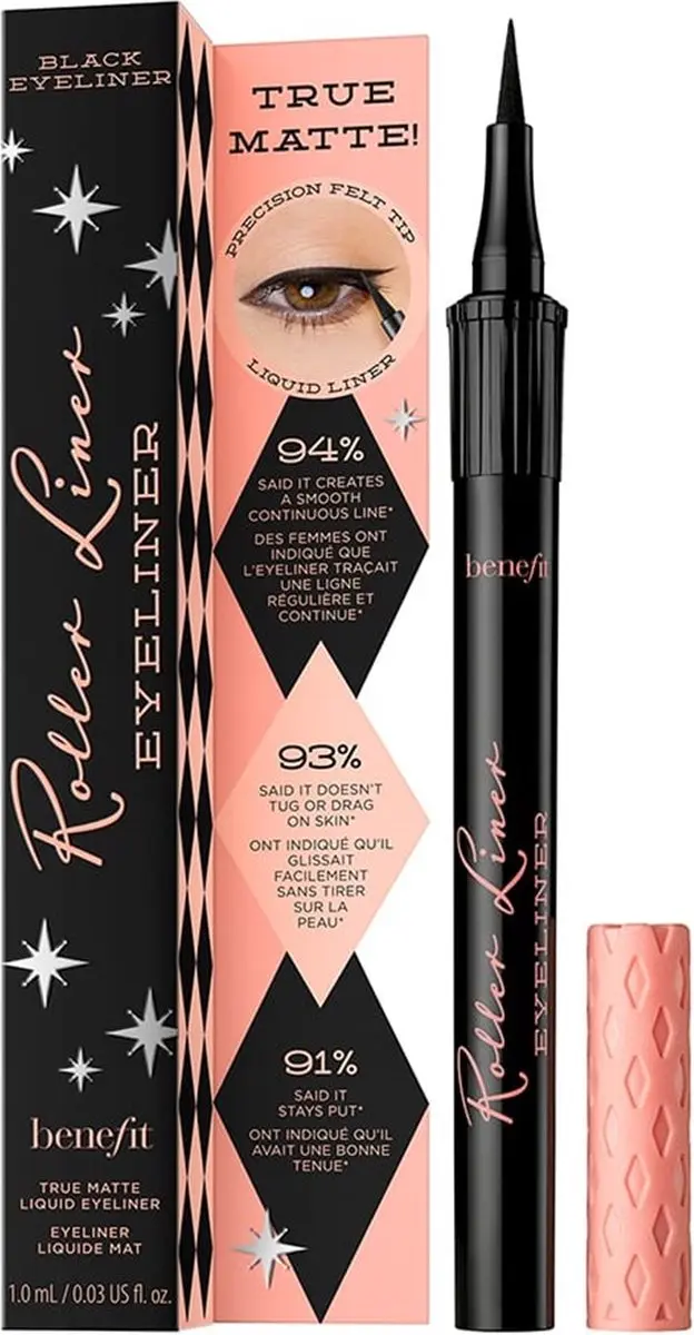 Benefit Roller Liner True Matte Liquid Eyeliner - Zwart