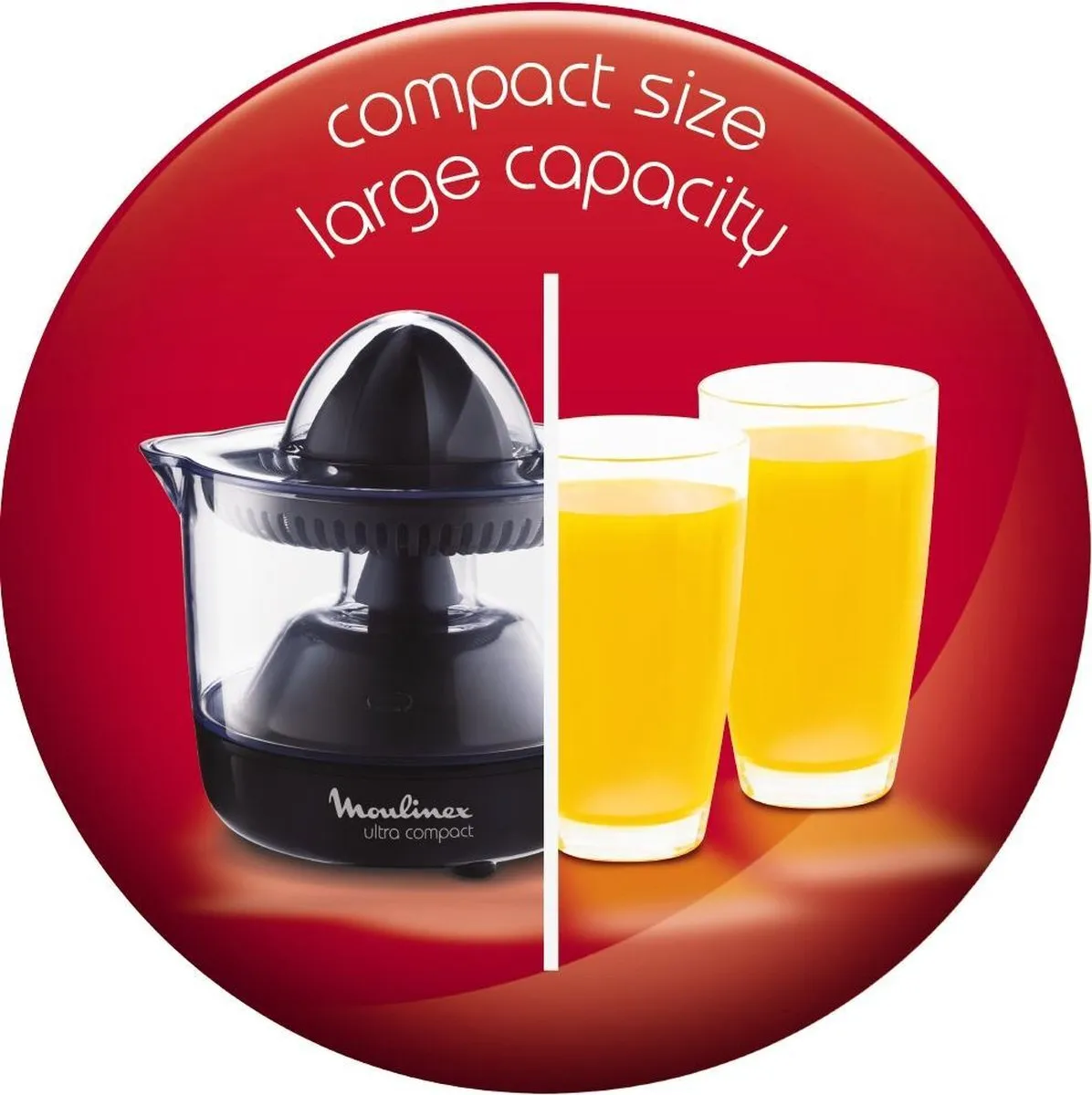 Moulinex Ultra Compact PC120870 Citruspers - 25W - Zwart