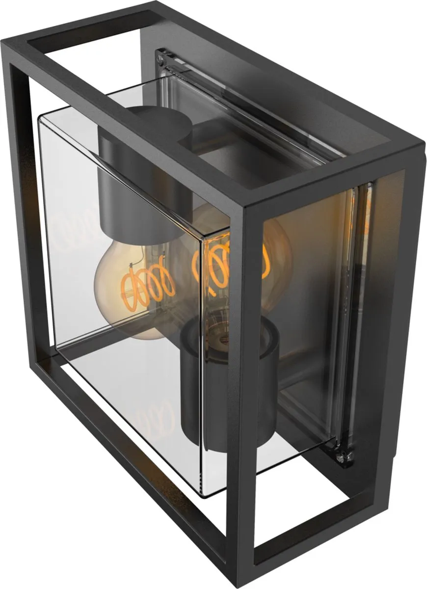 Calex LED Wandlamp Bologna 2x E27 - Zwart
