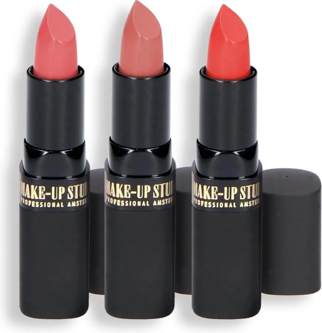 Make-up Studio Lippenstift Collectie - 3 Matte Nude Kleuren