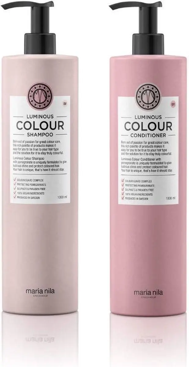 Maria Nila Luminous Colour XL Care Set Shampoo & Conditioner 1000ml
