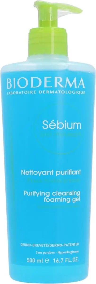 Bioderma Sebium Gel Moussant Reiniger 500ml - afbeelding 6 van 6