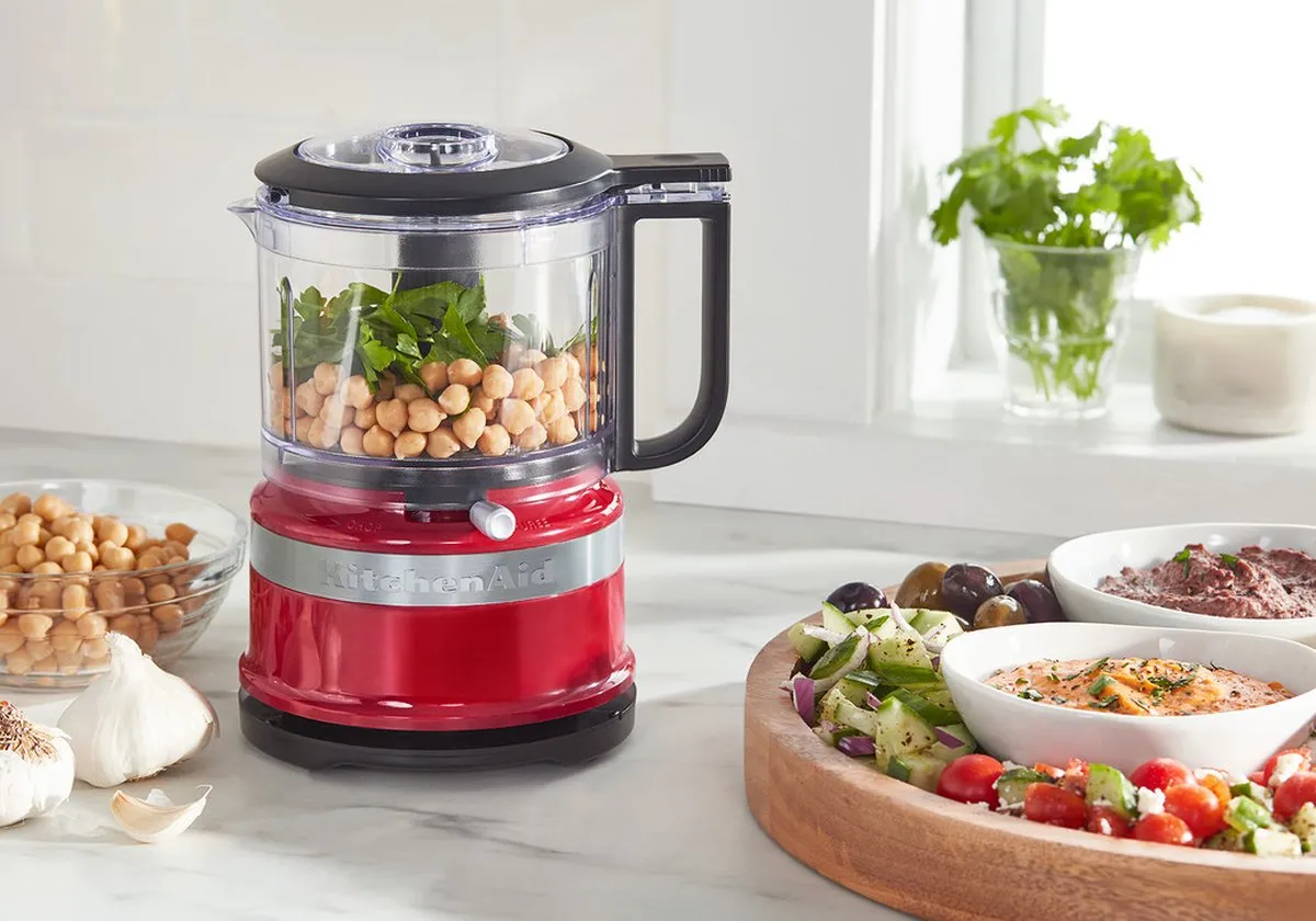 KitchenAid 5KFC3516EER Mini Foodprocessor - 240W - 830ml - Rood - afbeelding 3 van 6