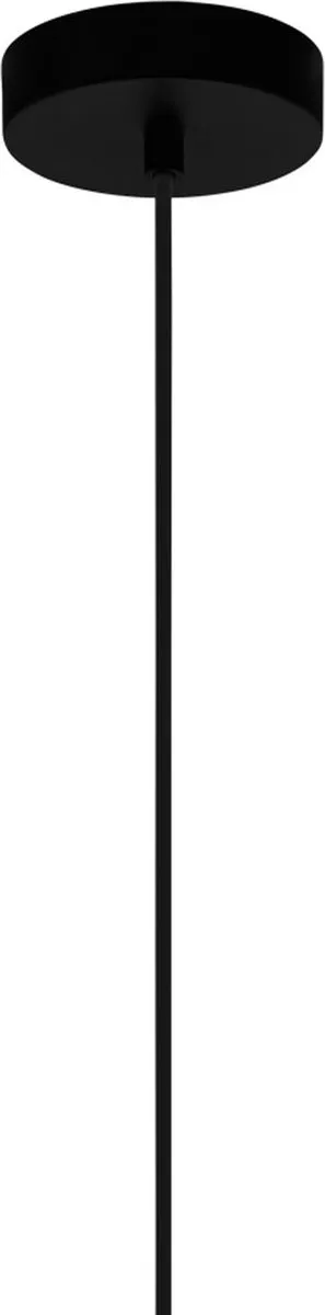 Eglo Padstow Hanglamp E27 - Ø45,5cm - Zwart/Natuur