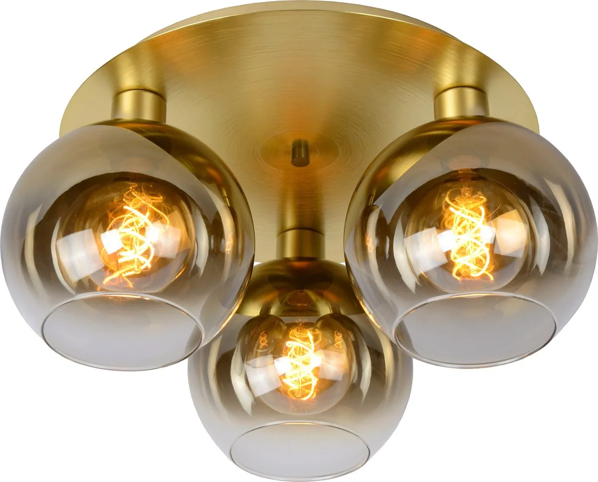 Lucide Marius Plafondlamp 3xE27 Mat Goud