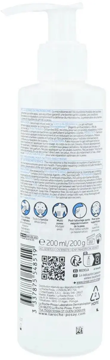 La Roche-Posay Cicaplast B5 Wasgel 200ml - afbeelding 6 van 6