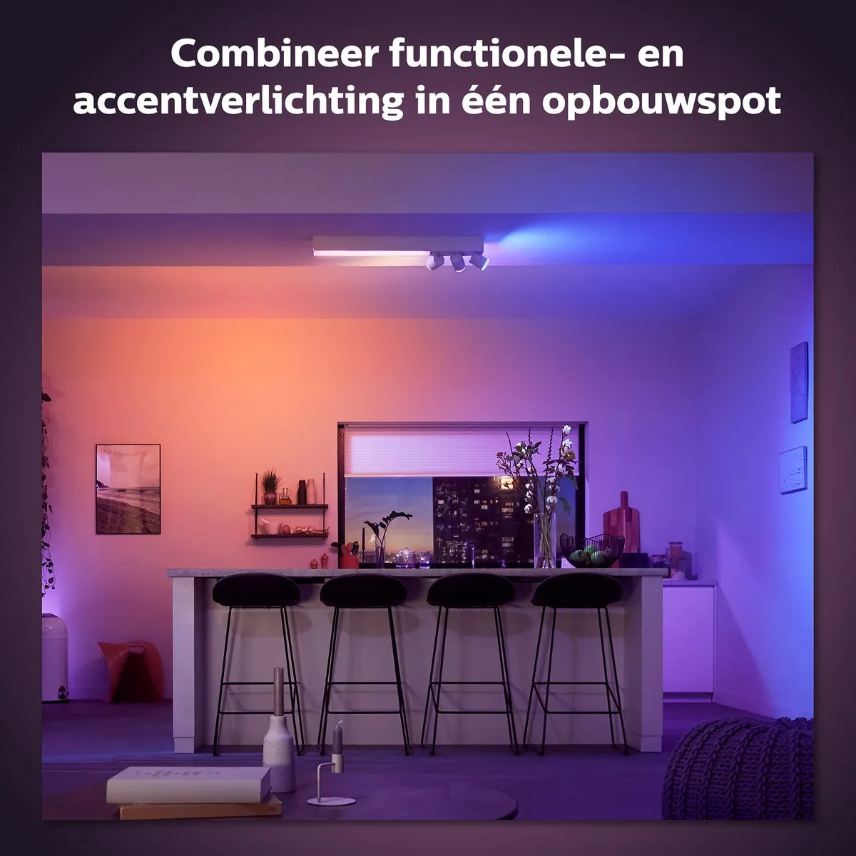 Philips Hue Centris Opbouwspot 3-spots - RGBW - Wit
