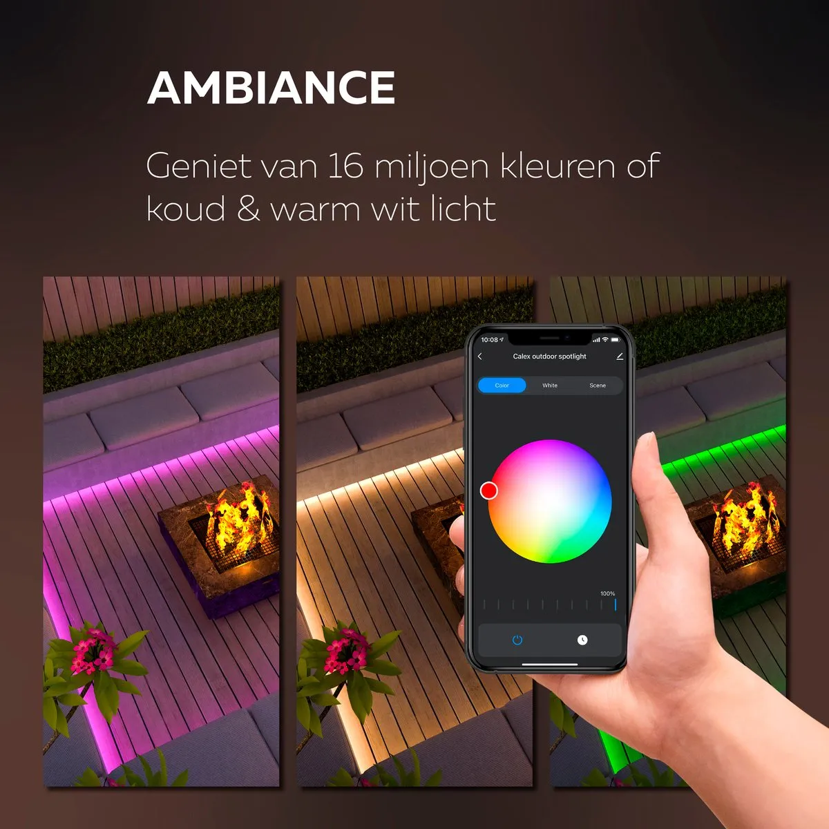 Calex Smart Outdoor LED Strip 5m - RGBW - App-bestuurbaar