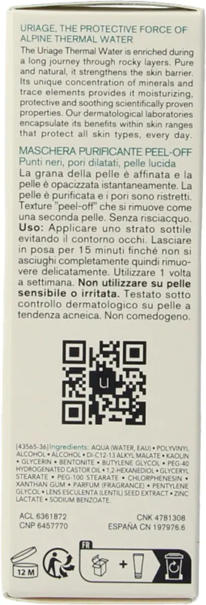 Uriage Hyseac Peel-Off Masker 50ml