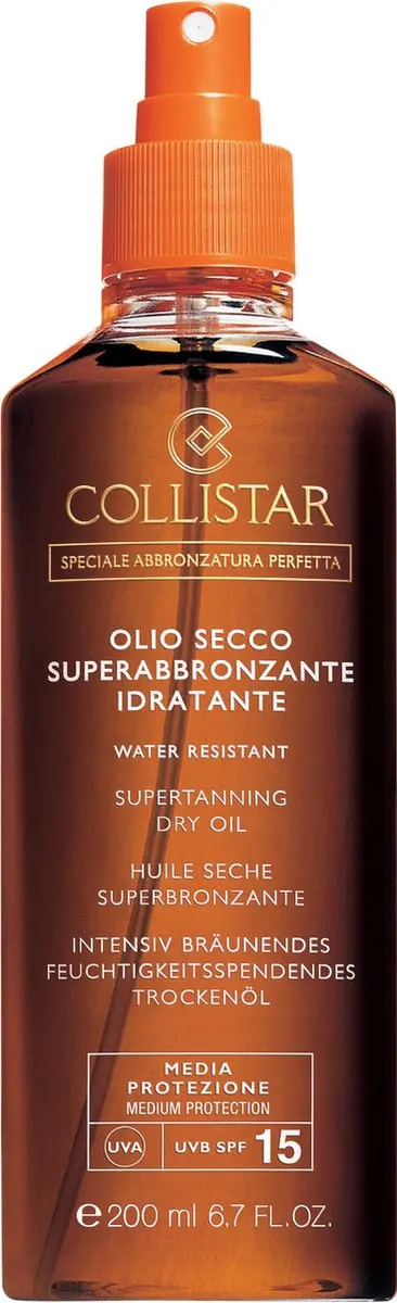 Collistar Supertanning Dry Oil Zonnebrandolie SPF15 200ml