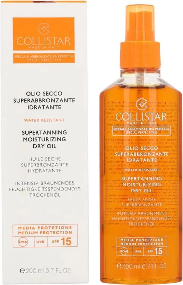 Collistar Supertanning Dry Oil Zonnebrandolie SPF15 200ml
