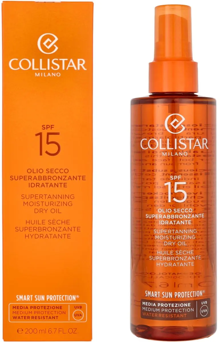 Collistar Supertanning Dry Oil Zonnebrandolie SPF15 200ml