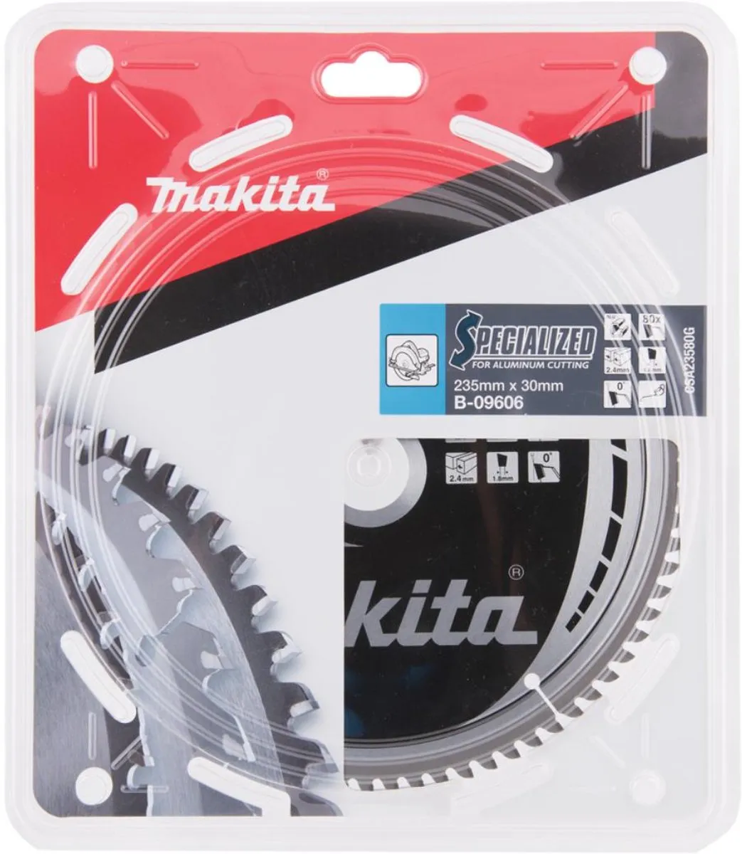 Makita Cirkelzaagblad B-09606 Aluminium 235mm 80T - afbeelding 4 van 5