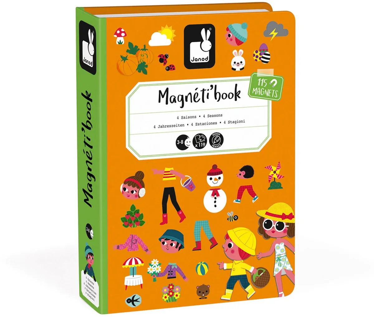 Janod Magnetibook 4 Seizoenen - 115 Magneten - afbeelding 6 van 6