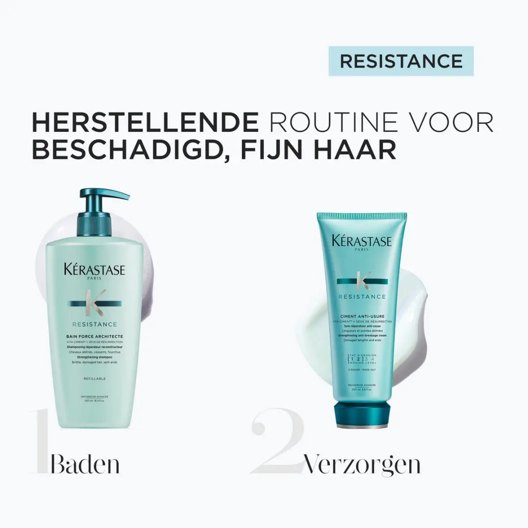 Kérastase Résistance Duo Shampoo 500ml & Conditioner 200ml