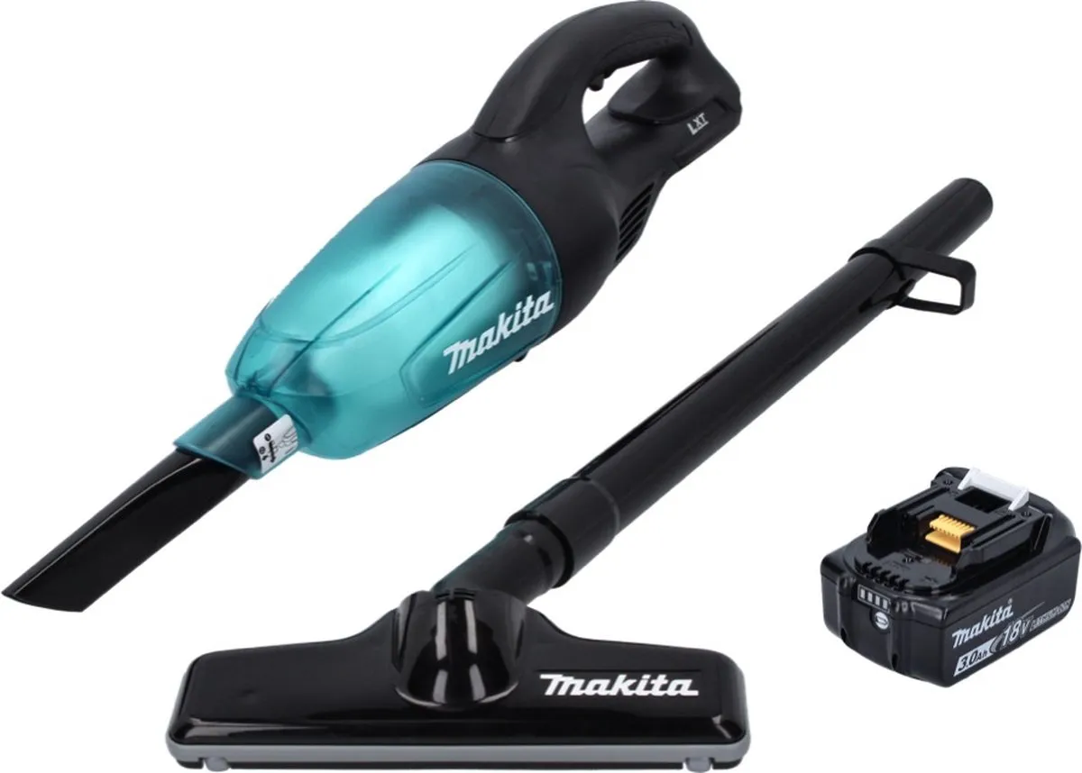 Makita DCL180F1B Accu Stofzuiger 18V - Zwart + 1x 3.0Ah Accu - afbeelding 2 van 5