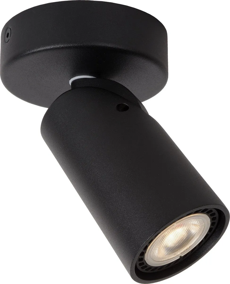 Lucide Xyrus Plafondspot Ø9cm - LED Dim to Warm - GU10 - Zwart