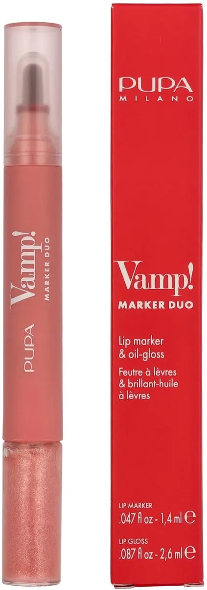 Pupa Milano Vamp! Marker Duo Lip Marker 002 - 1.4ml - afbeelding 6 van 6