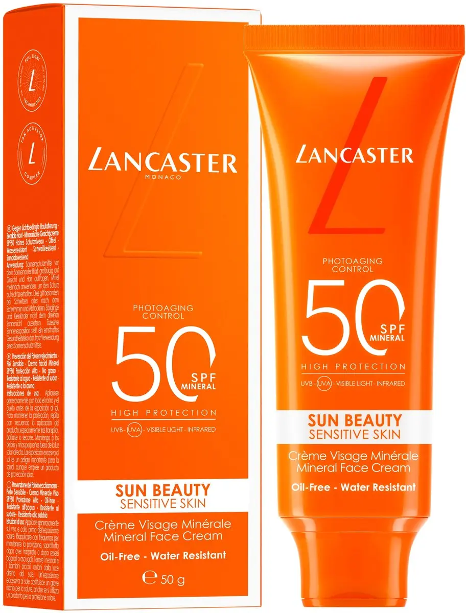 Lancaster Sun Beauty Sensitive Skin Mineral Gezichtscrème SPF50 50ml