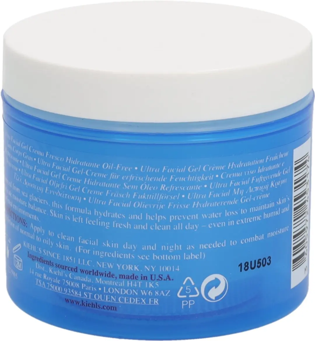 Kiehl's Ultra Facial Oil-Free Gel Cream 125ml