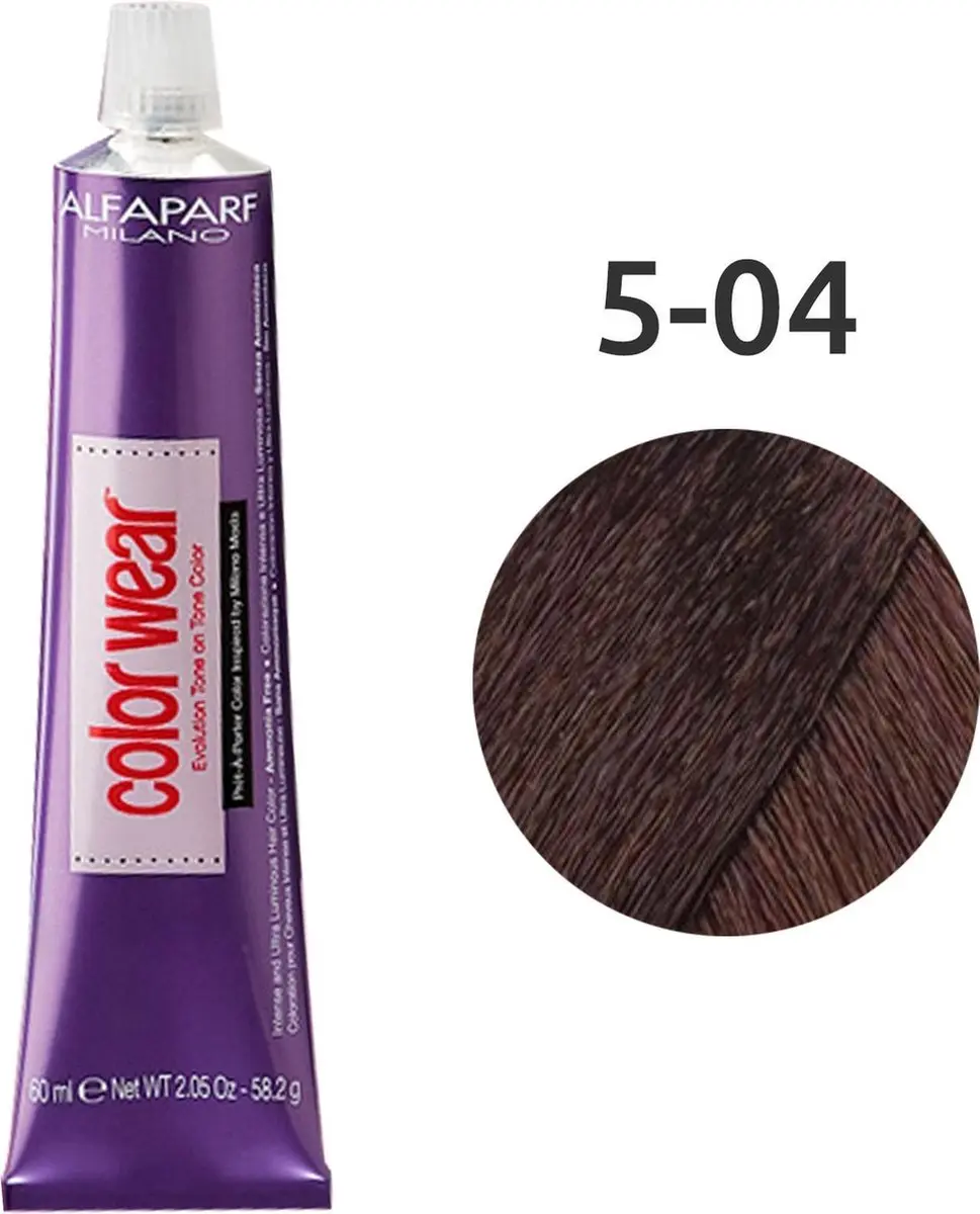 Alfaparf Milano Color Wear 05.04 Light Slightly Copper Brown 60ml