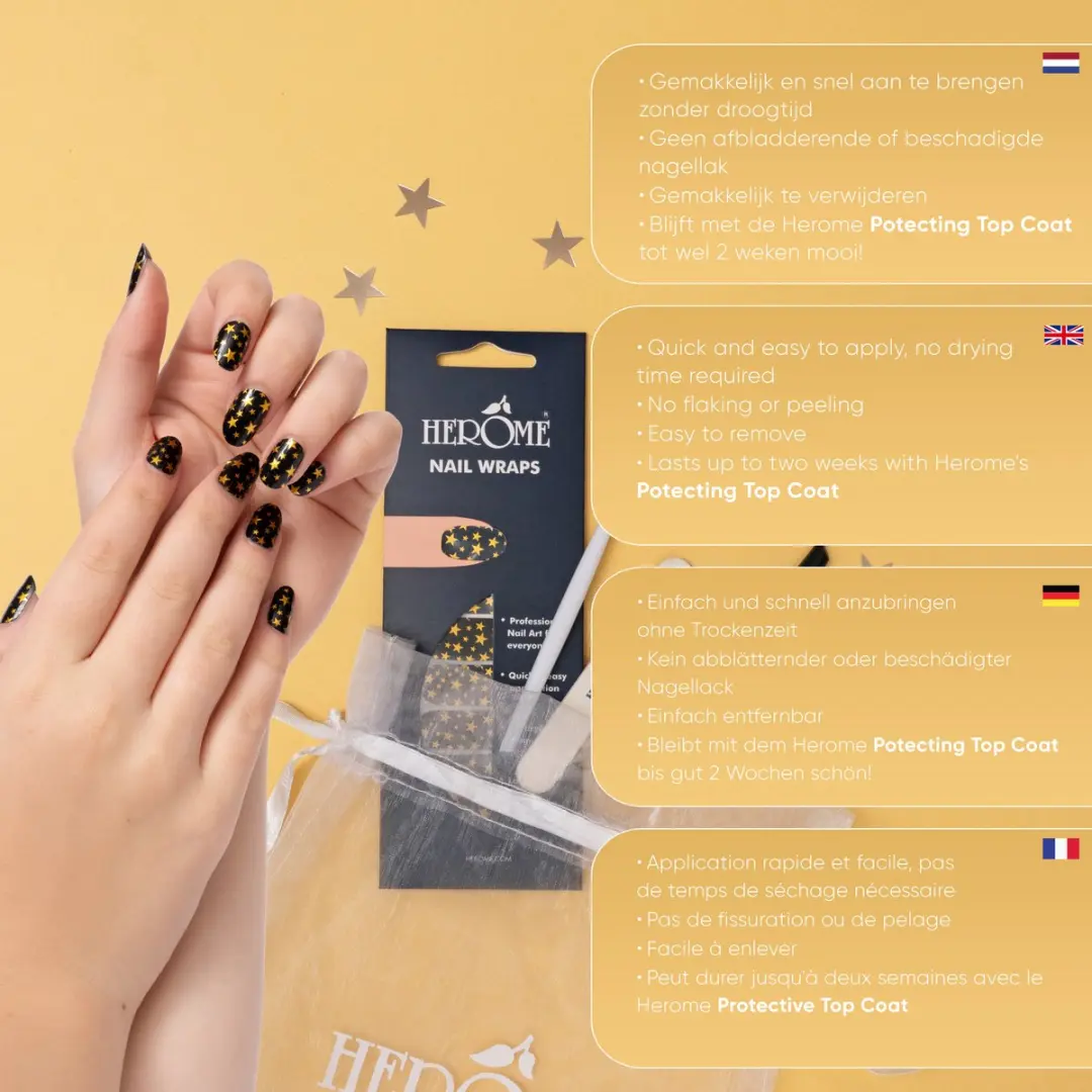 Herome Nail Wraps Starlight Nagelstickers - 20 Stuks