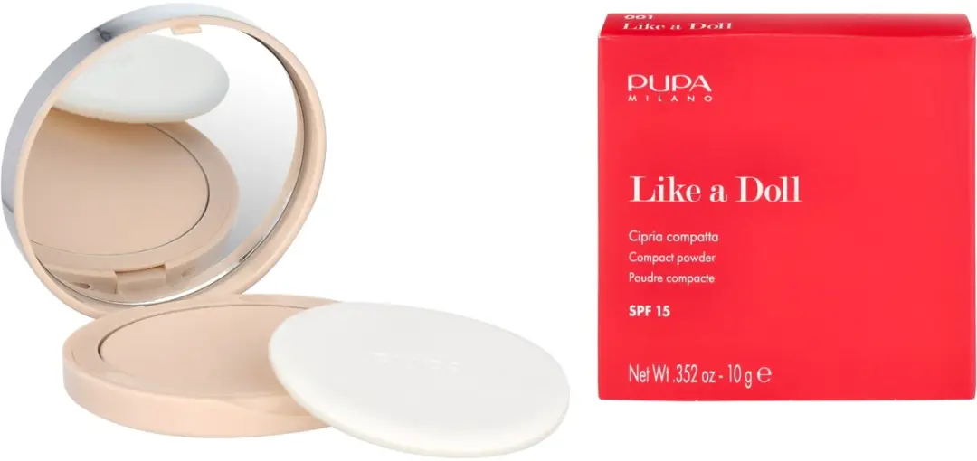 Pupa Like A Doll Compact Powder 001 Porcelain - 10g