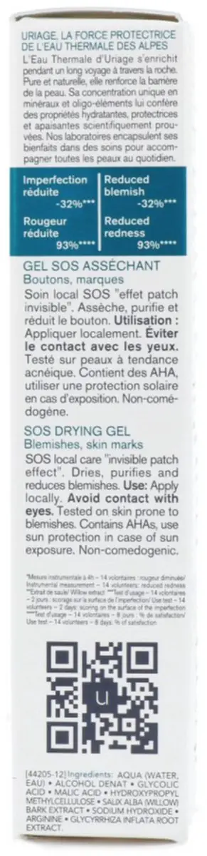 Uriage Hyseac SOS Drooggel 15ml