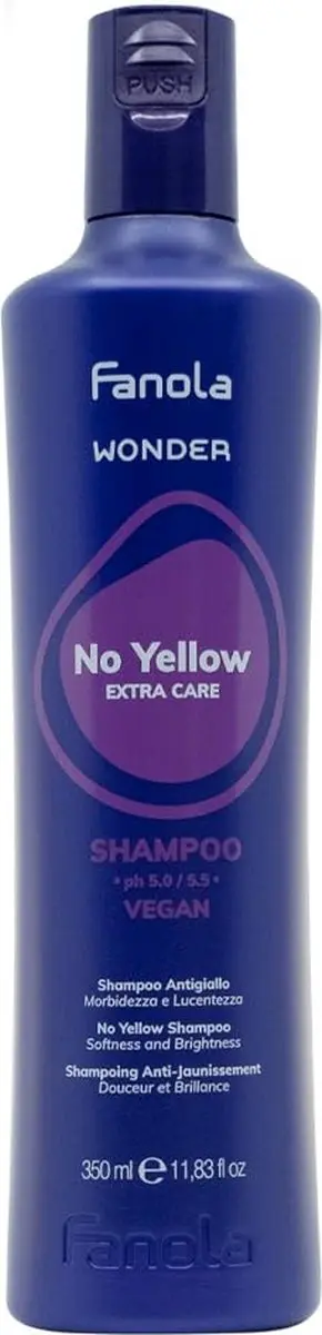 Fanola Wonder No Yellow Shampoo 350ml - Blond haar