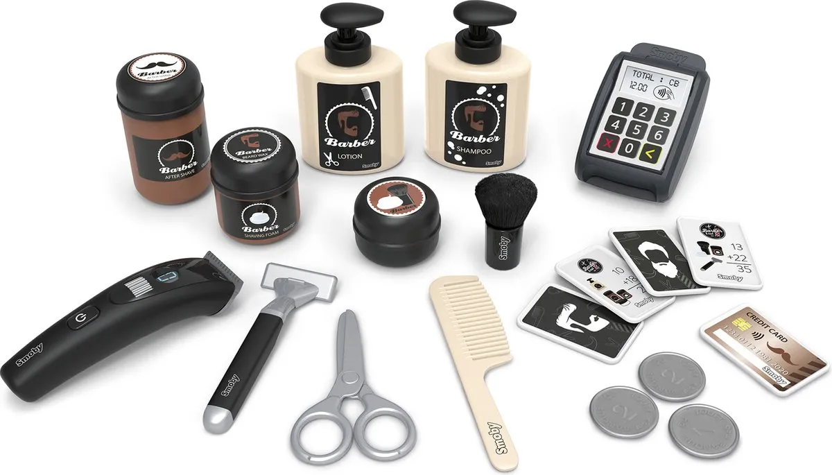Smoby Barber & Cut Speelgoedkaptafel - Zwart