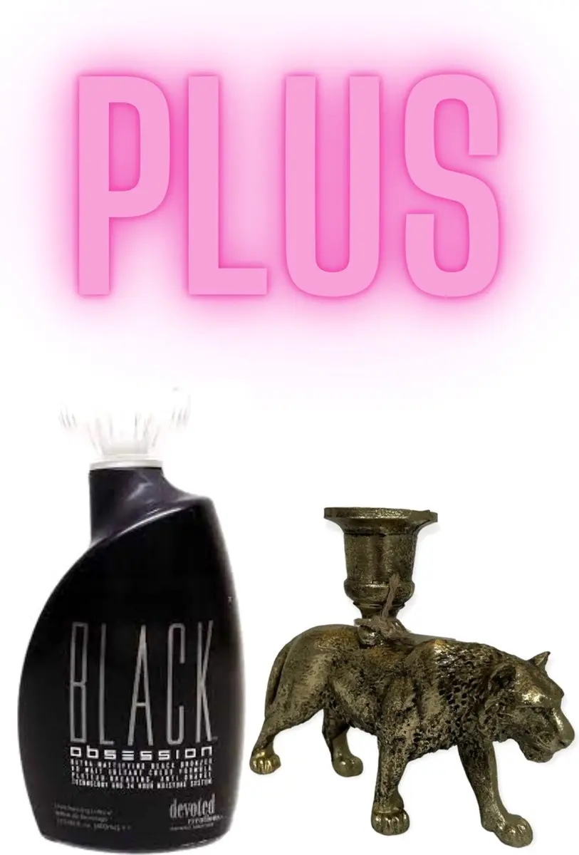 Devoted Creations Black Obsession 400ml Tijger Kandelaar