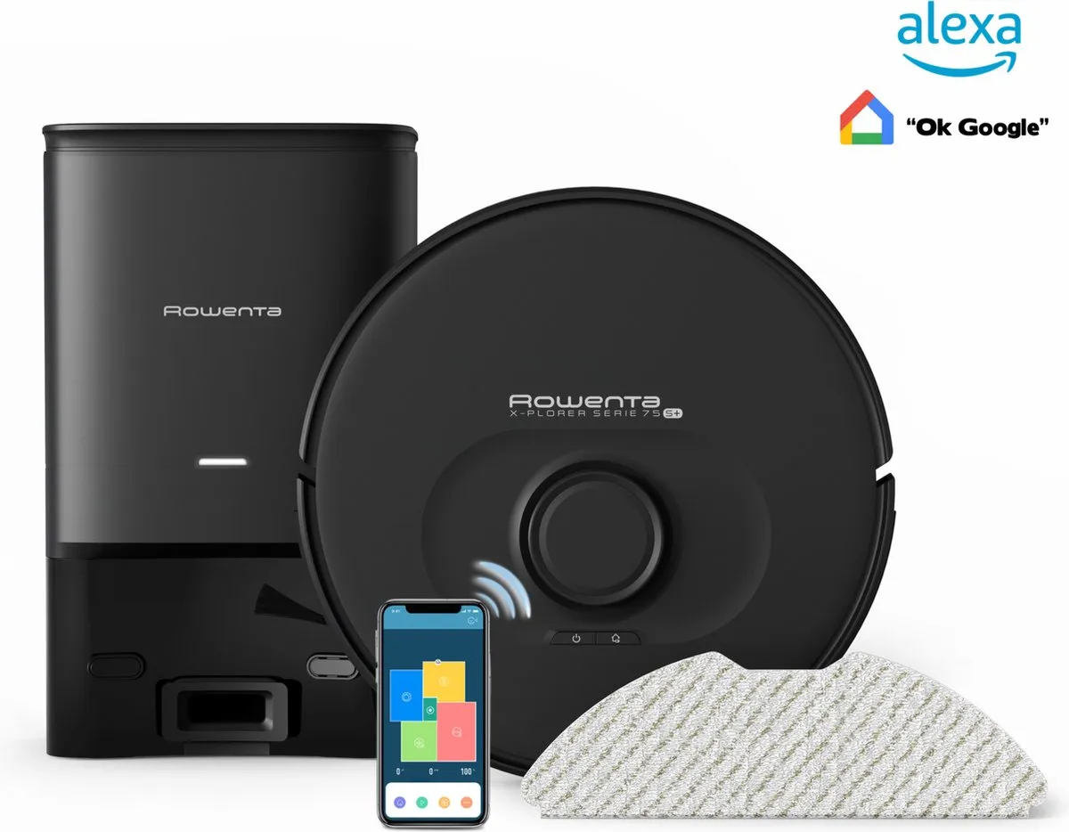 Rowenta X-Plorer RR8595 Robotstofzuiger - 2700 Airwatts - Zwart/Wit - afbeelding 6 van 6