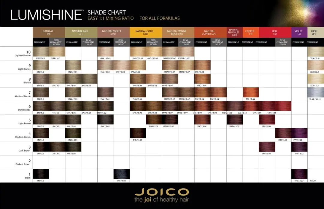 Joico Lumishine 6CC Permanent Haarkleuring 74ml - Donker Koper