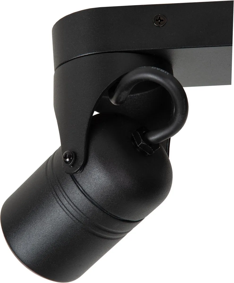 Lucide Niort Plafondspot 2xGU10 IP44 - Zwart