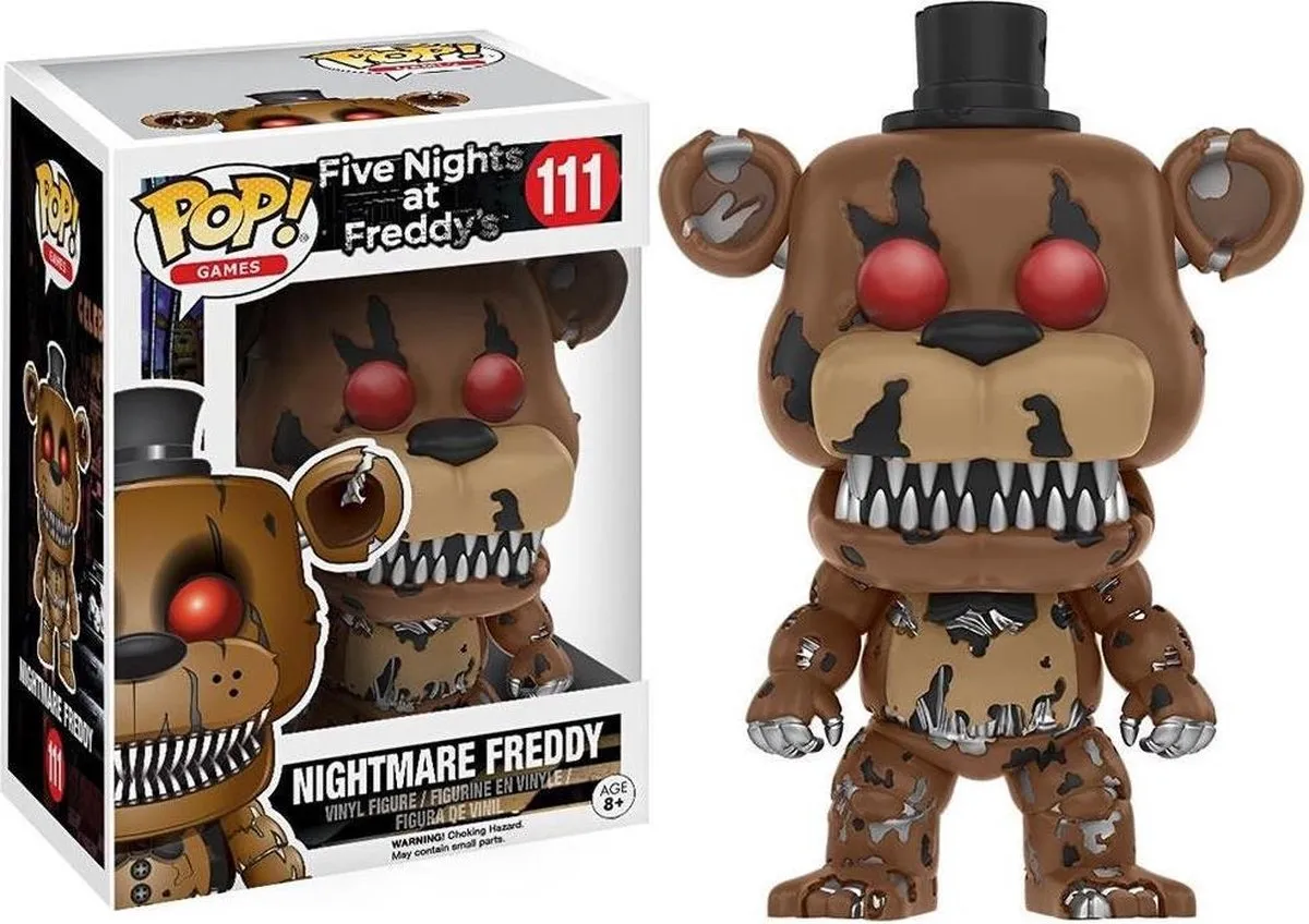 Funko POP! Nightmare Freddy - Five Nights at Freddy's - 9cm - Veelkleurig