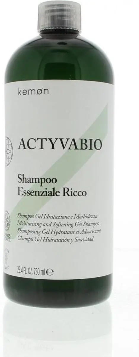 Kemon Actyvabio Essenziale Ricco Shampoo 200ml - afbeelding 2 van 2