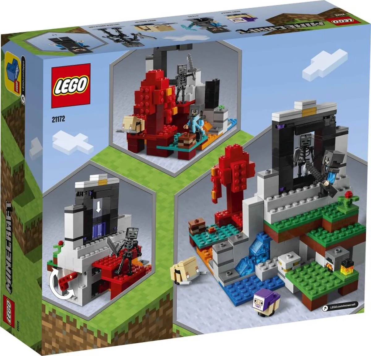 LEGO Minecraft Het Verwoeste Portaal 21172 - Multikleur - afbeelding 4 van 6