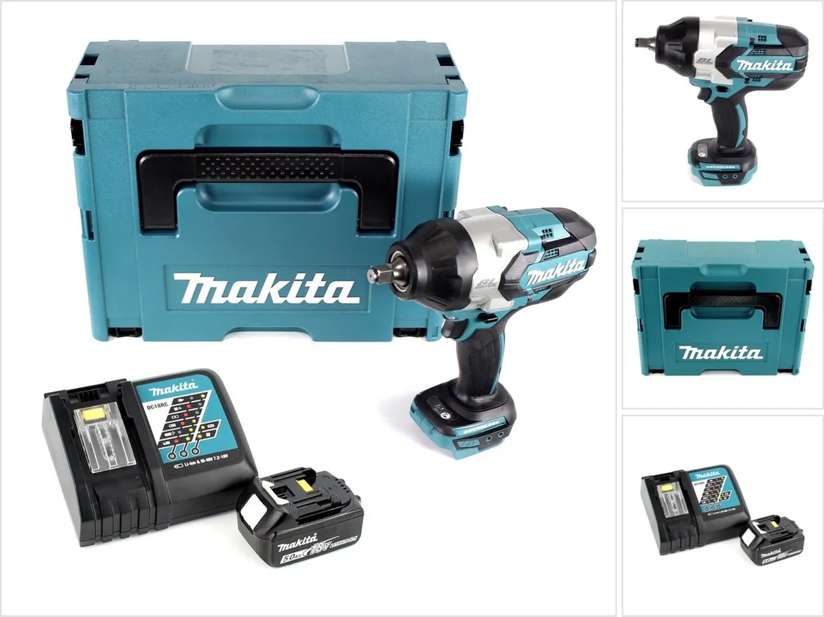Makita DTW 1002 RT1J Slagmoersleutel 18V 1000Nm