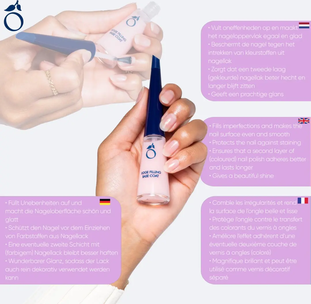 Herome Base Coat 10ml - Glans - Hars- en tolueenvrij
