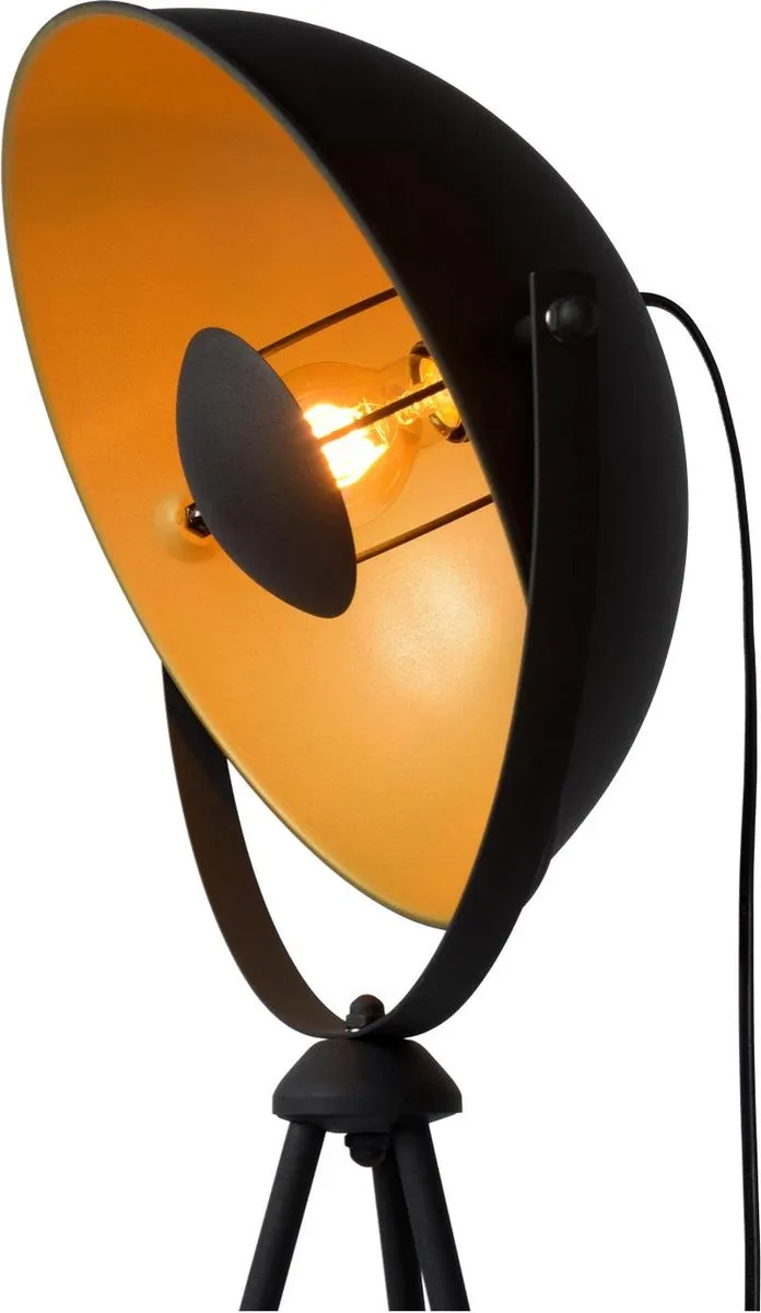 Lucide ALVARO Vloerlamp E27 - Zwart