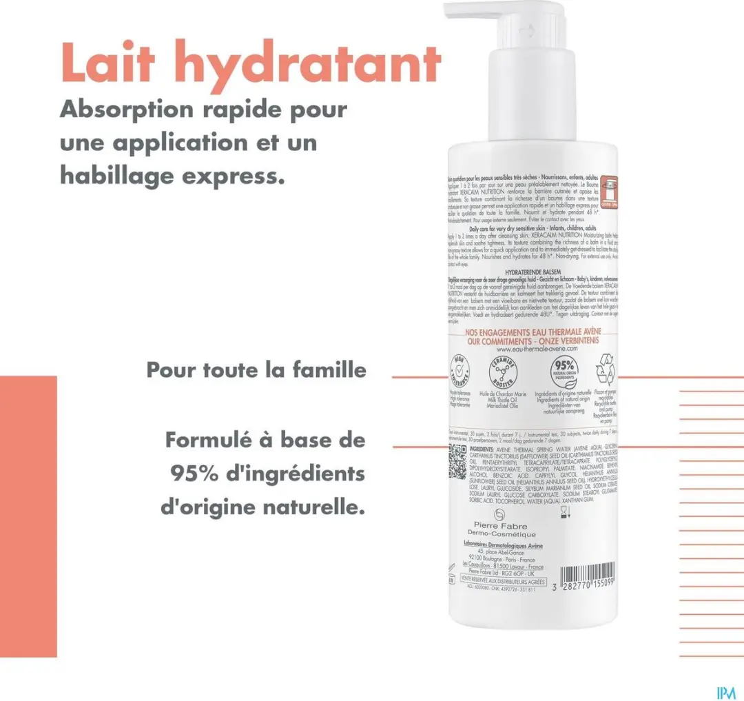 Avène XeraCalm Hydraterende Melk 400ml