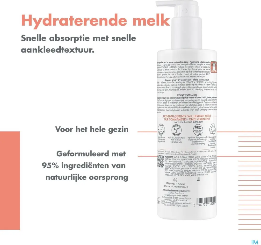 Avène XeraCalm Hydraterende Melk 400ml