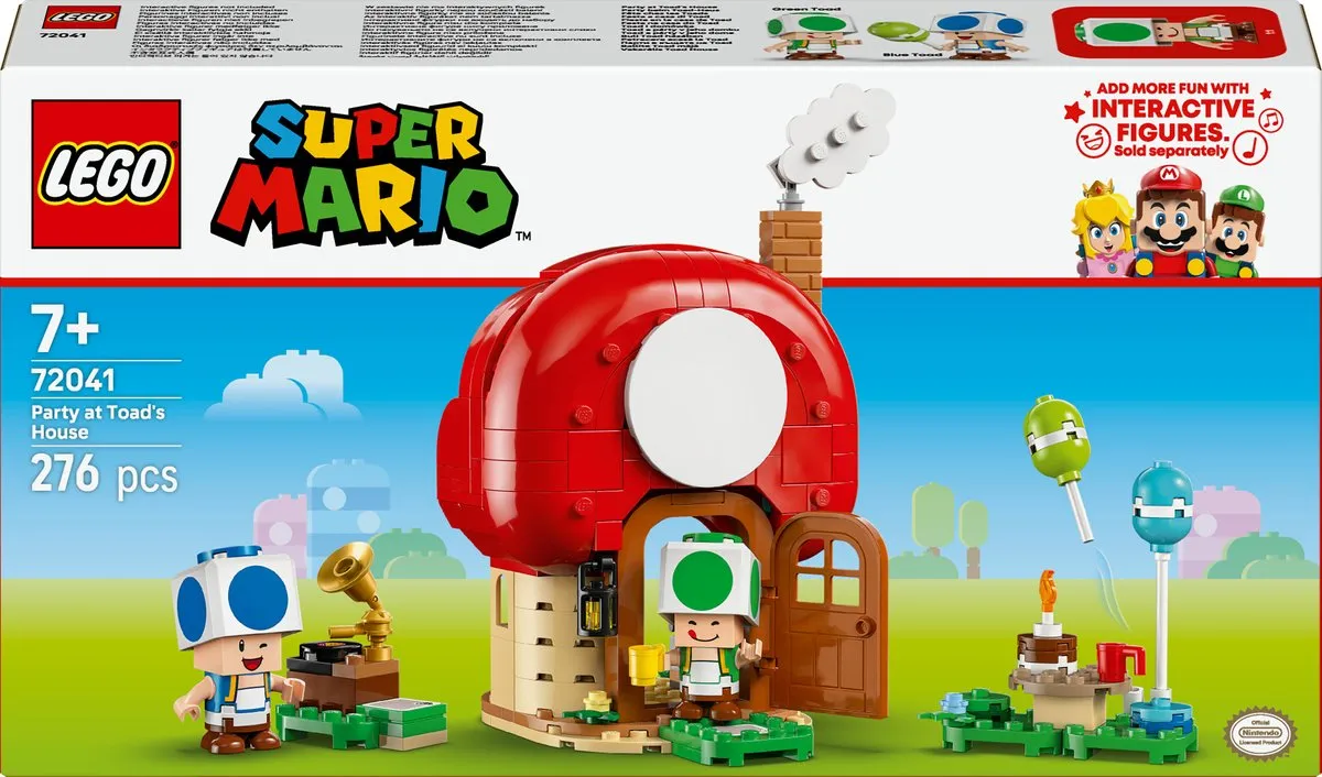LEGO Super Mario Toads Huisfeestje 72041 - 276 Stukken